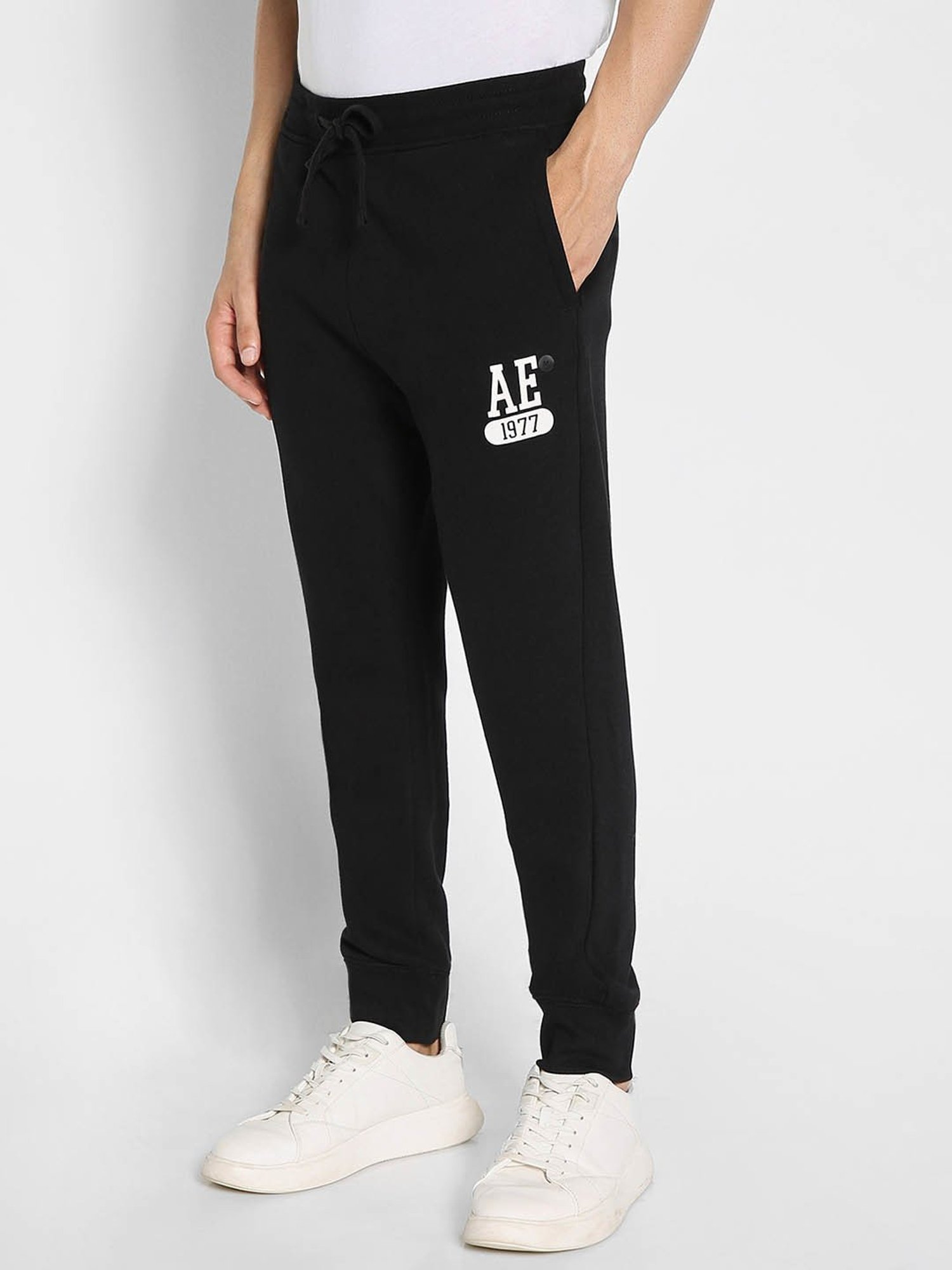 Parx Black Jogger Fit Joggers