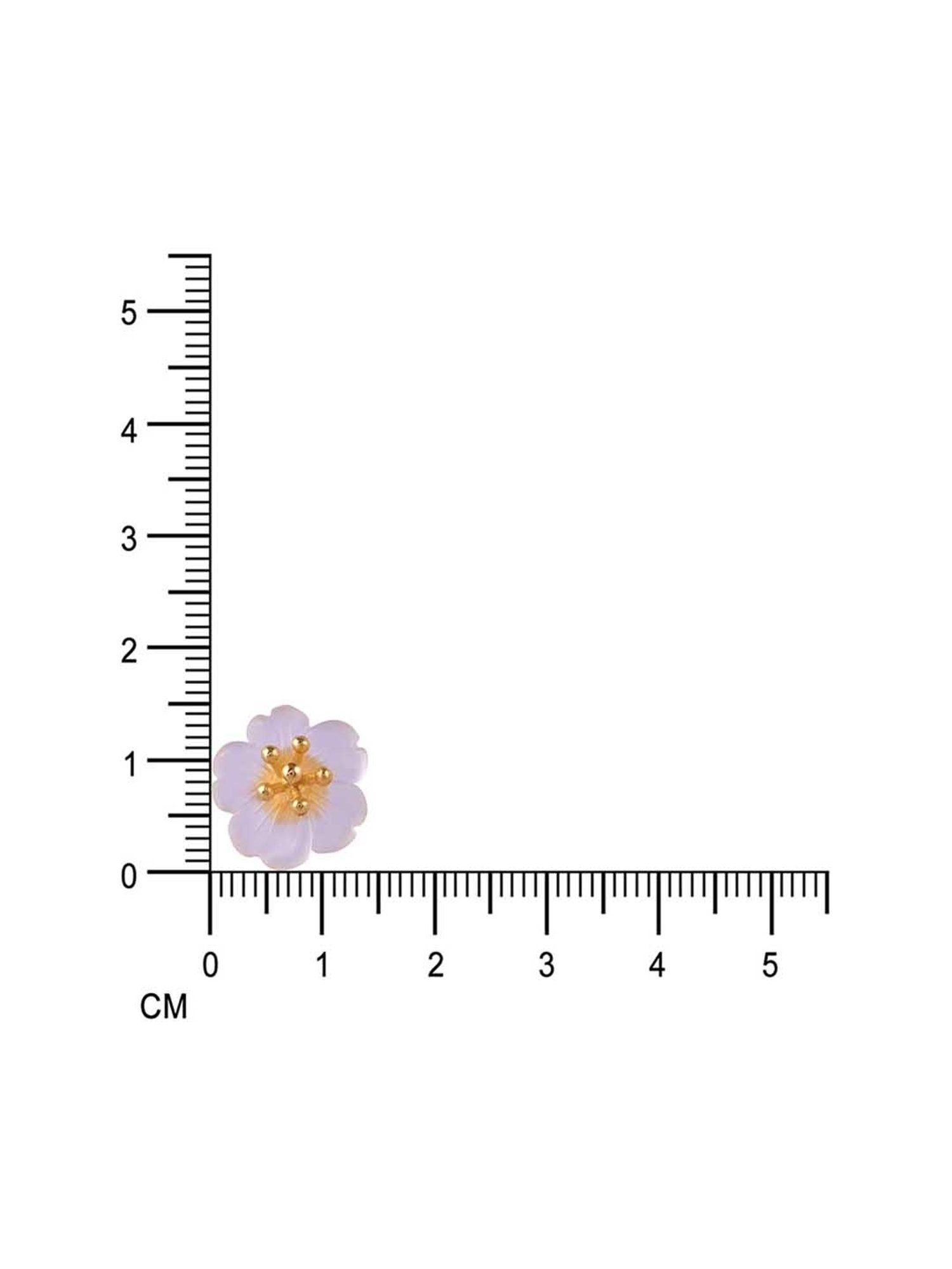 Rihi by P.C. Chandra Jewellers 92.5 Sterling Silver Flower Stud Earrings for Women & Girls