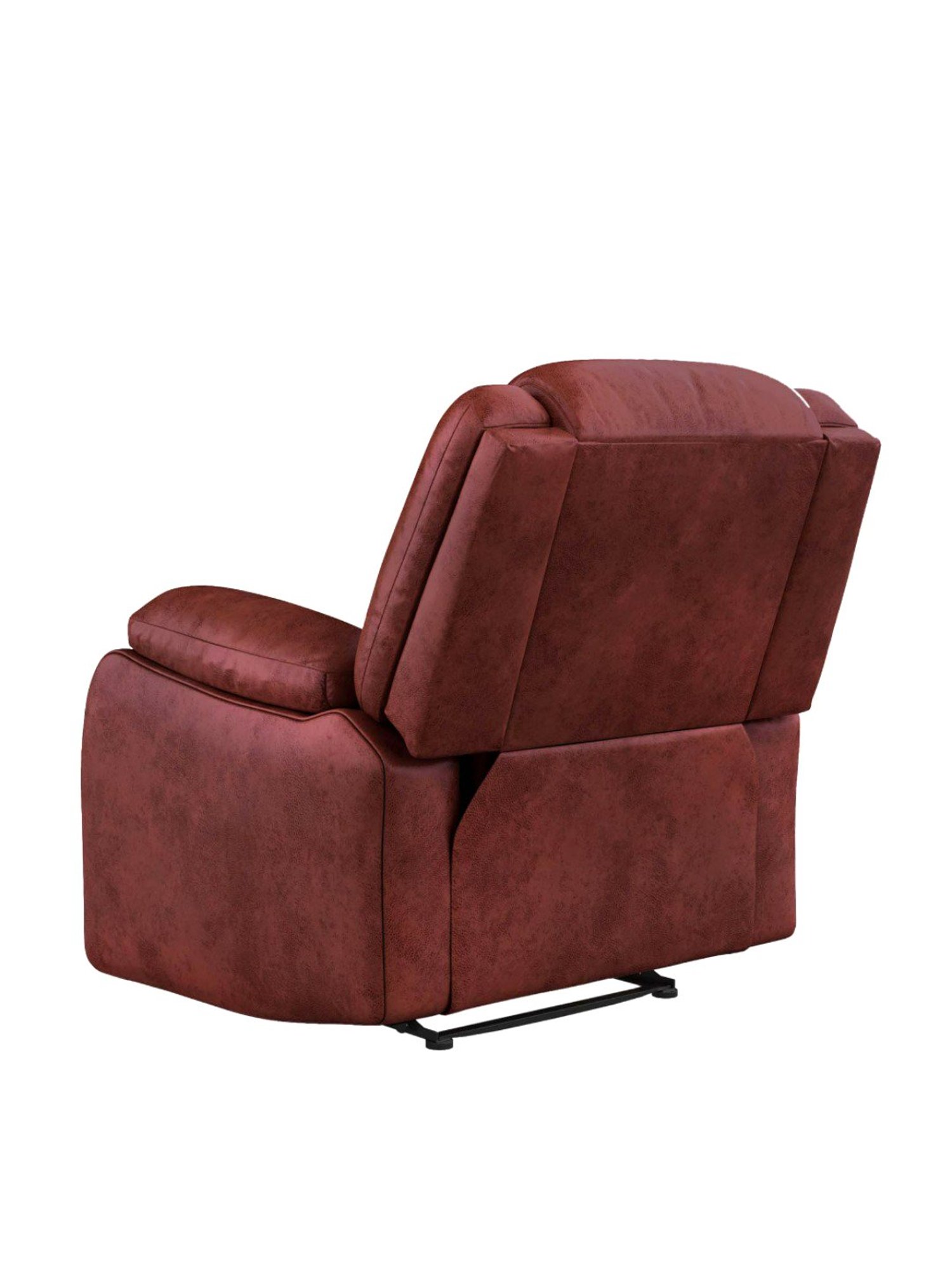 Durian Berry Black Premium Leatherette 2 Seater Sofa