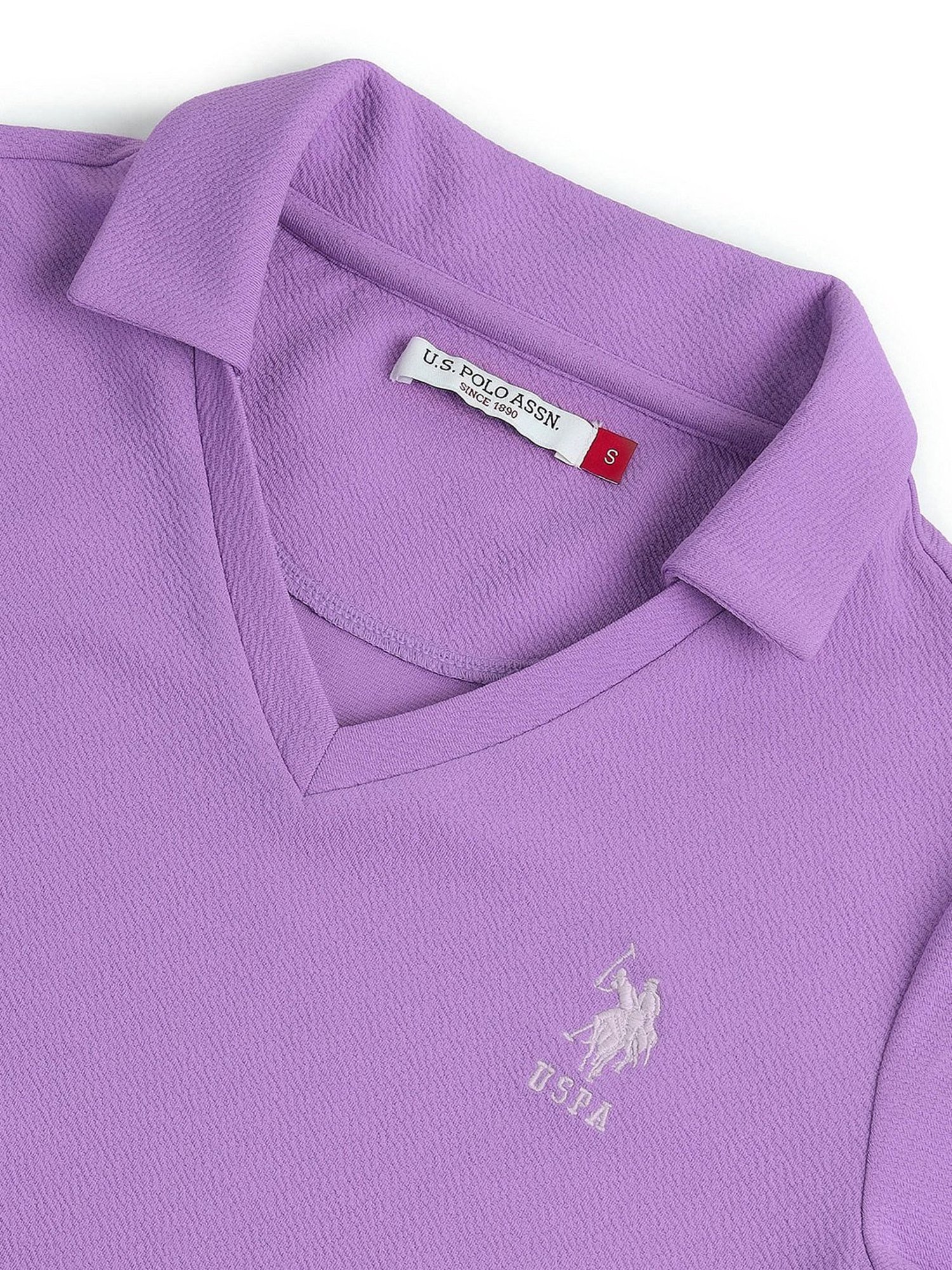 U.S. Polo Assn. Lavender Regular Fit Polo T-Shirt