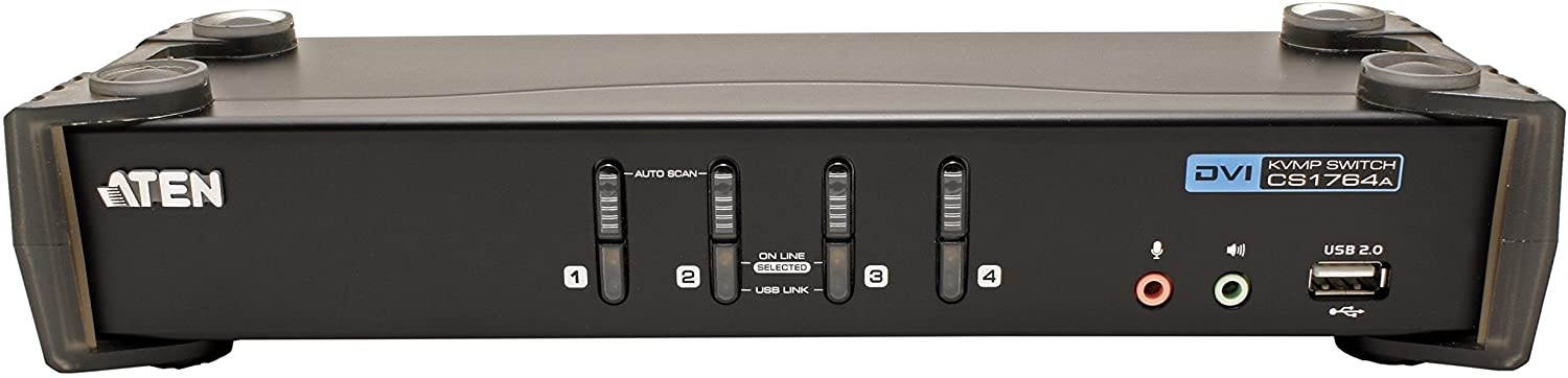 ATEN 4-Port USB 2.0 DVI KVMP Switch (CS1764A)