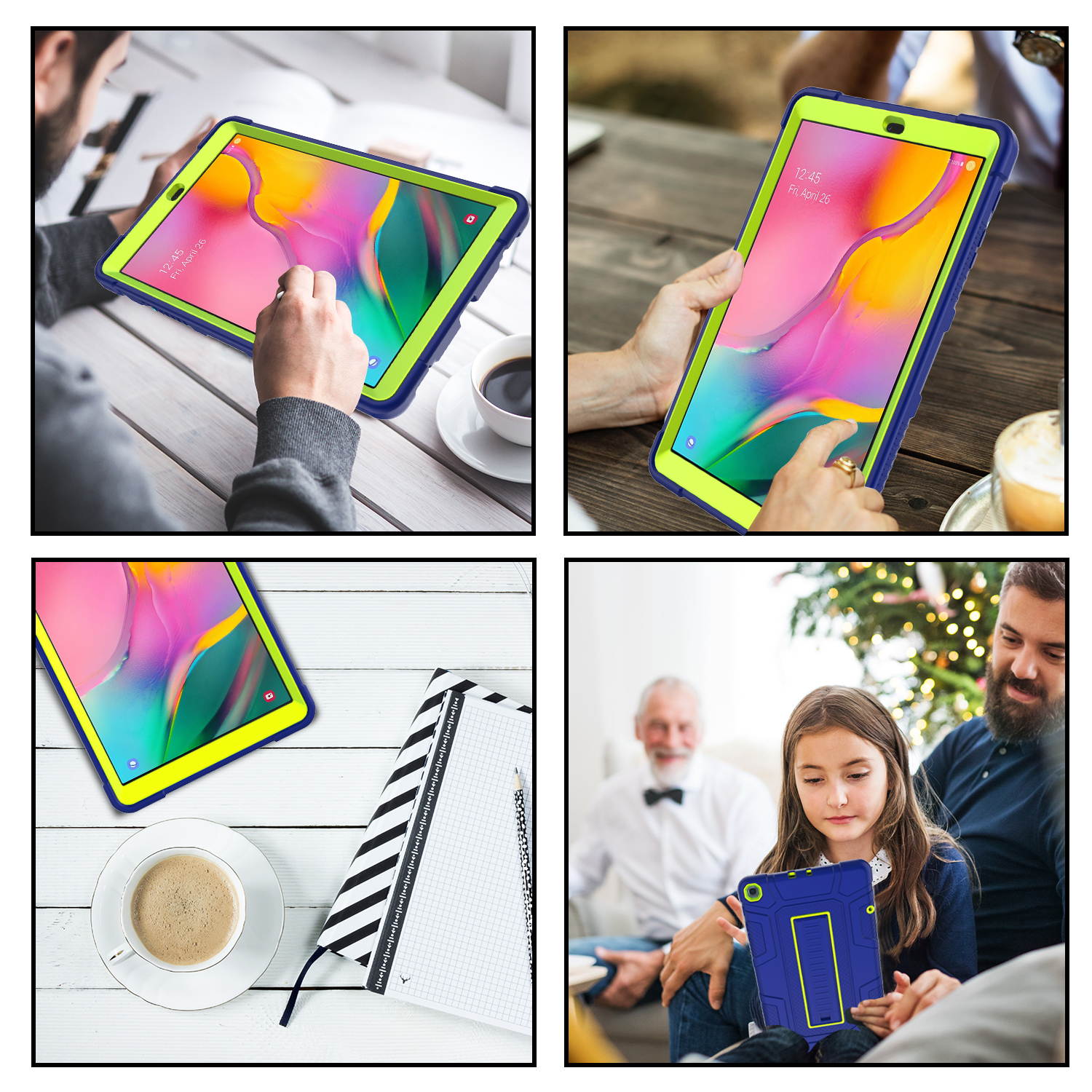 Donwell For Samsung Galaxy Tab A 10.1" 2019 SM-T510 Shockproof Tablet Stand Case Cover