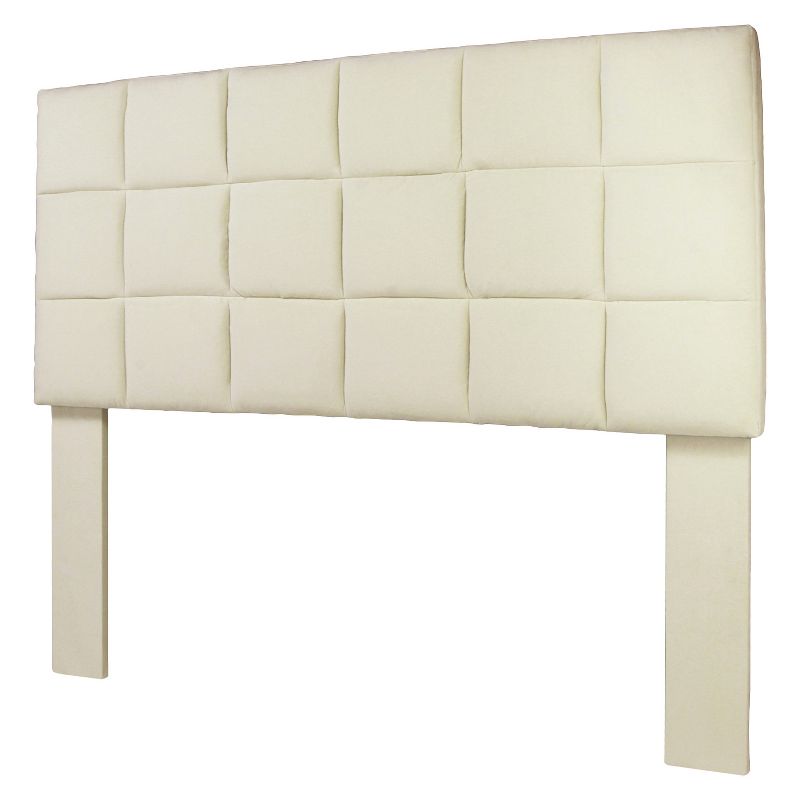 Marsha Flannelette Adjustable Twin Headboard Ivory - miBasics