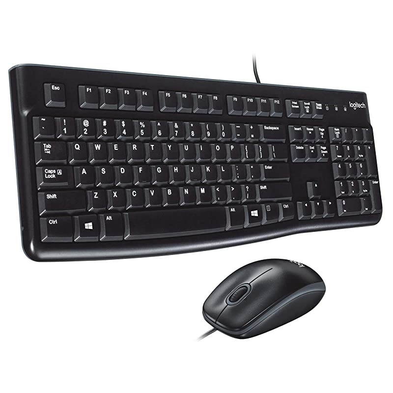 Desktop MK120 Durable, Comfortable, USB Mouse and Keyboard Combo