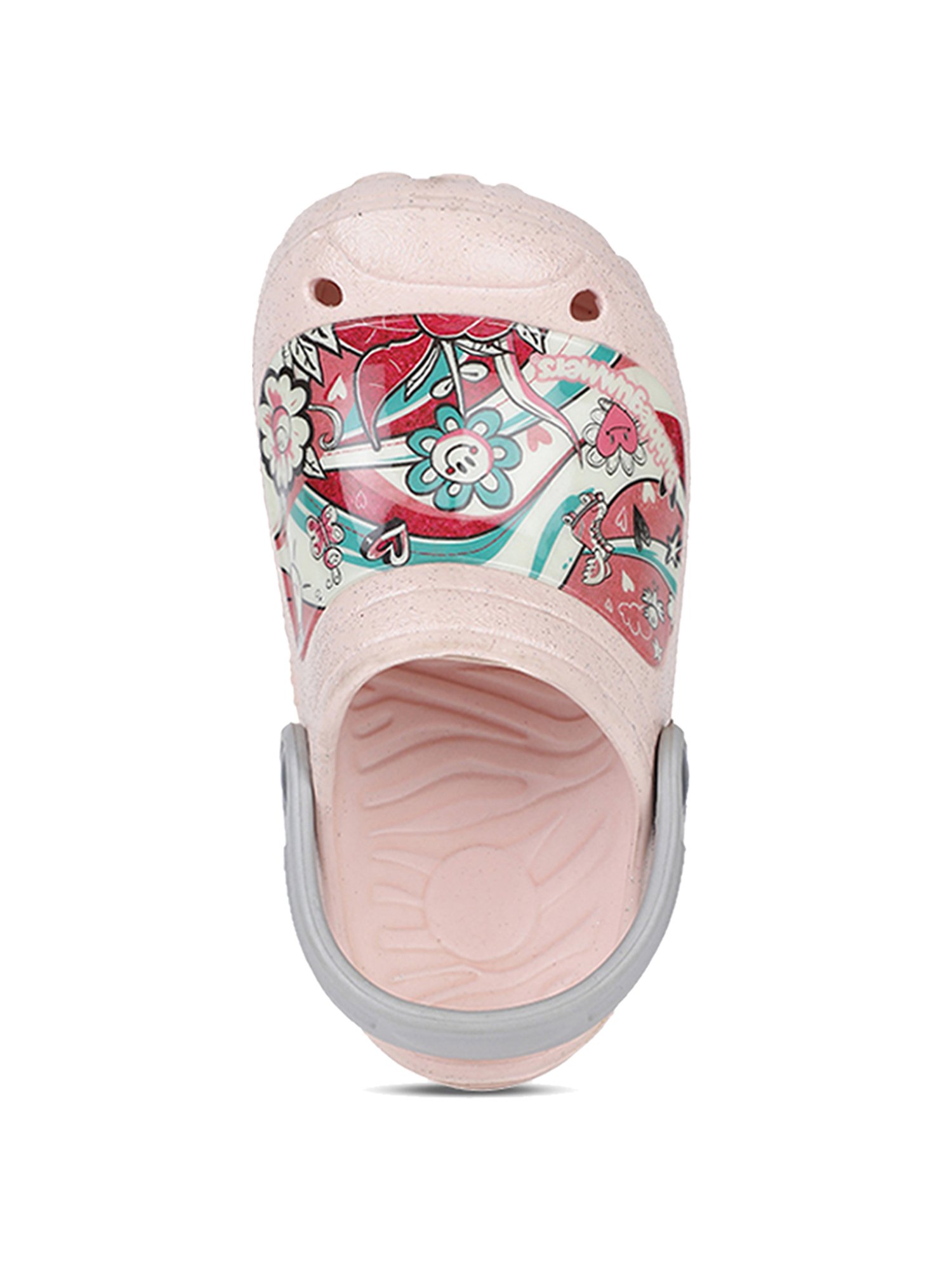 Passion Petals Kids Pink Sling Back Clogs