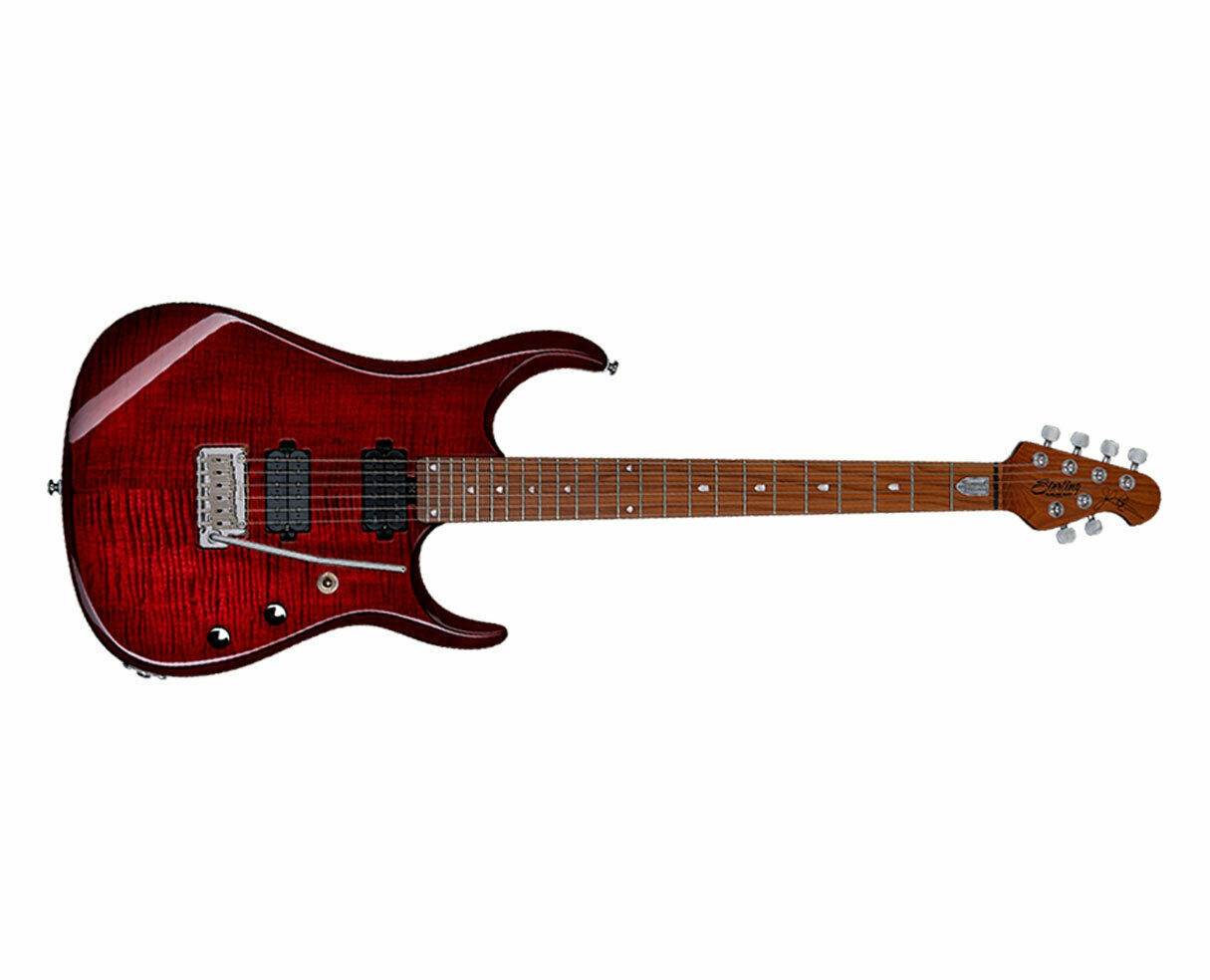 Sterling by Music Man JP15, Flame Maple Top, Royal Red