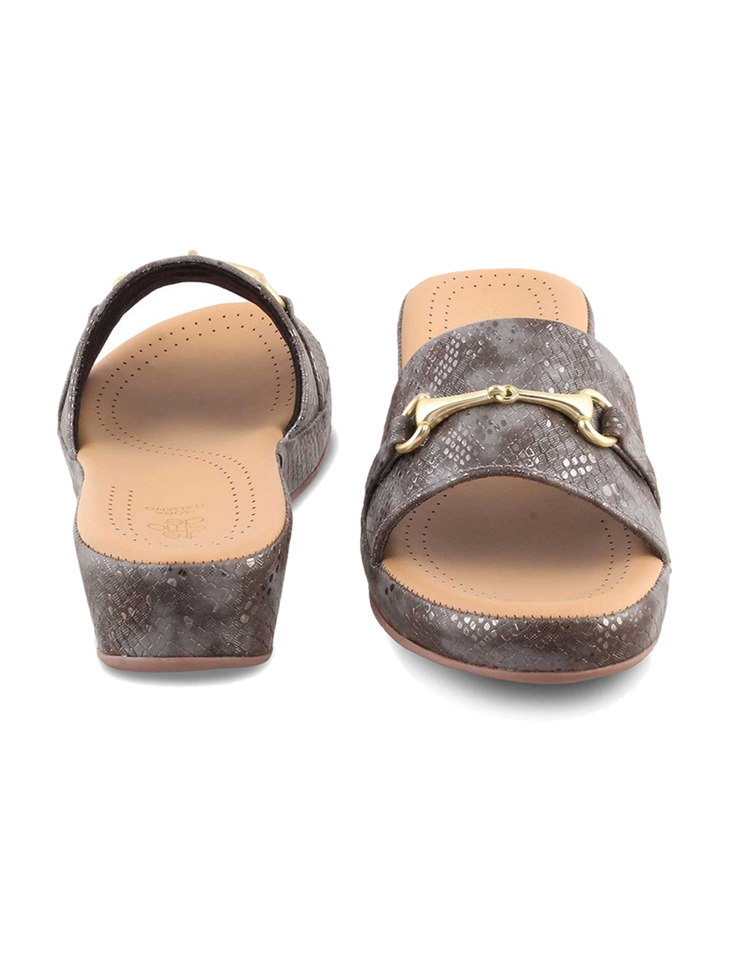 Tresmode Women's Black Casual Wedges