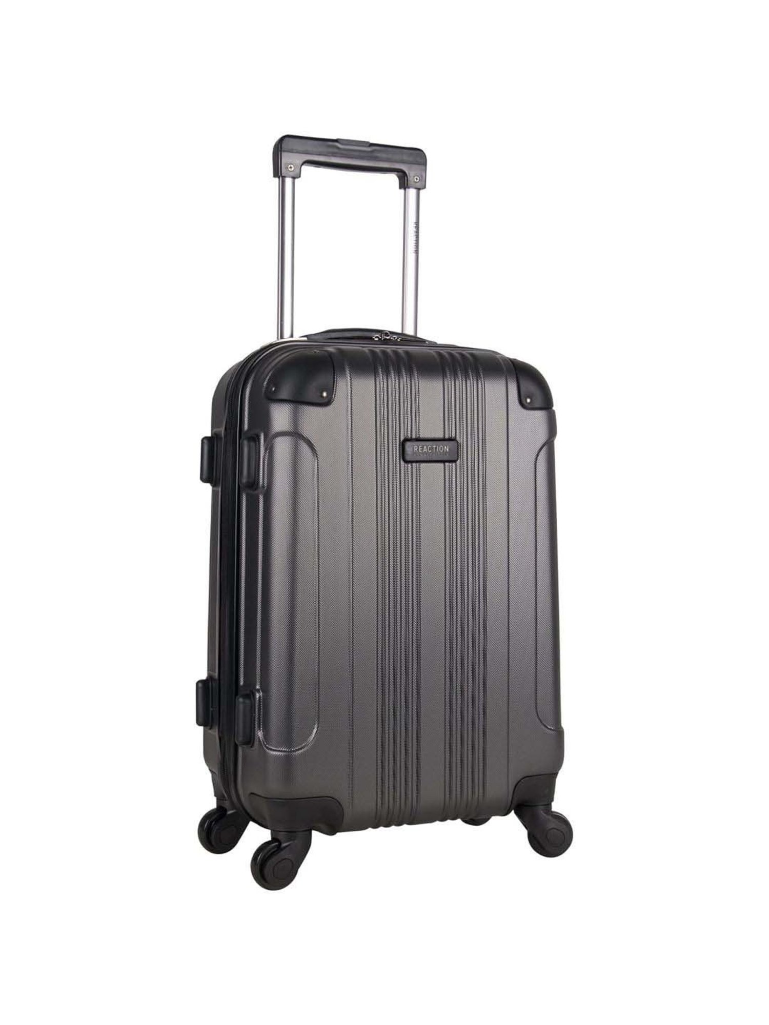 Kenneth Cole Charcoal Textured Hard Cabin Trolley Bag - 20 Cms