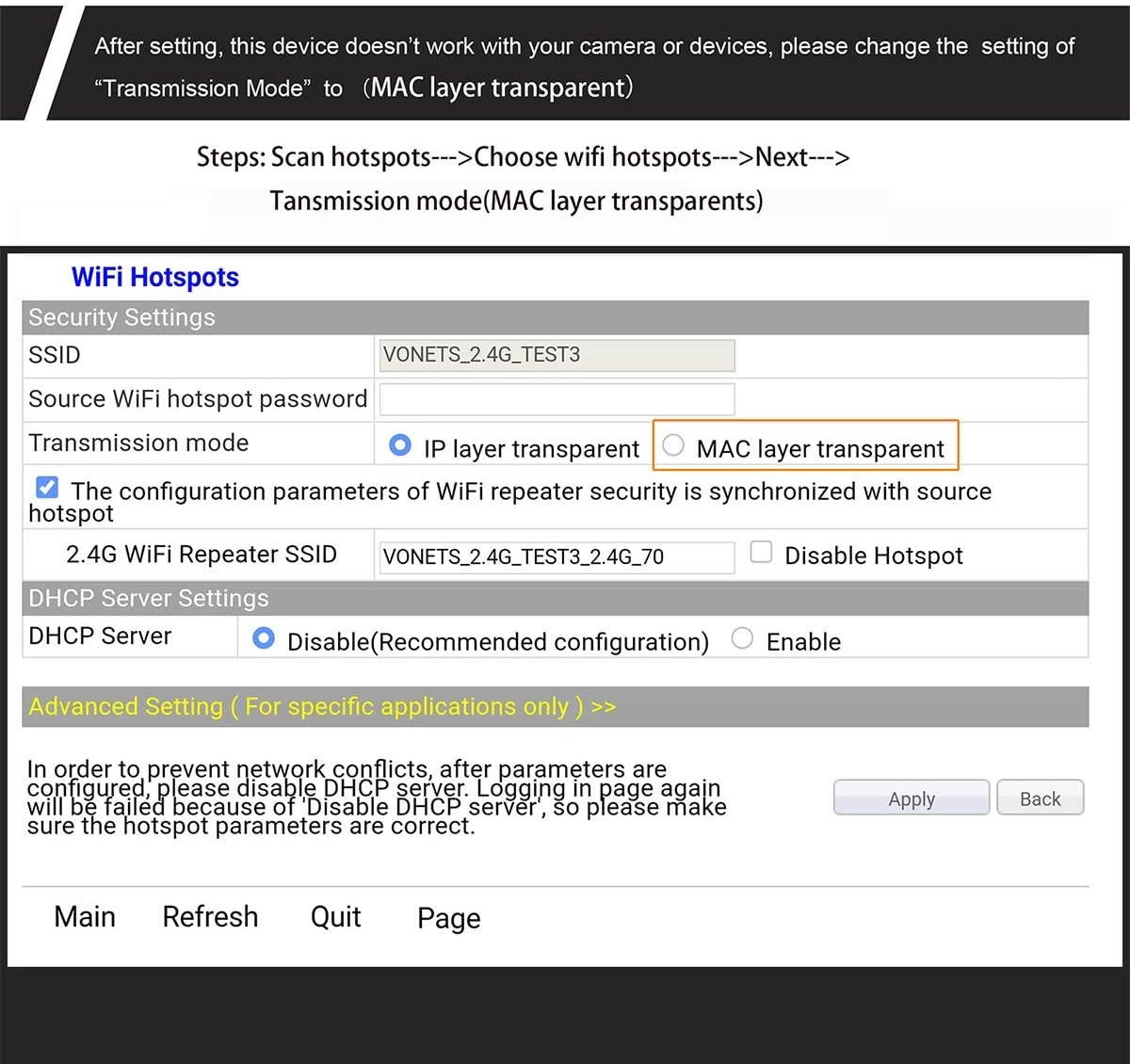 VONETS WiFi Bridge Repeater 2.4G 300mbps Wireless to Wired Ethernet Bridge + (5V / 2.1A) USB Wall Charger Adapter