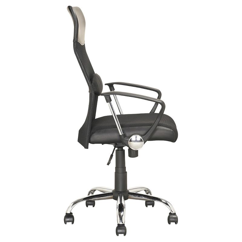 Workspace Executive Office Chair Leatherette and Mesh Black - CorLiving