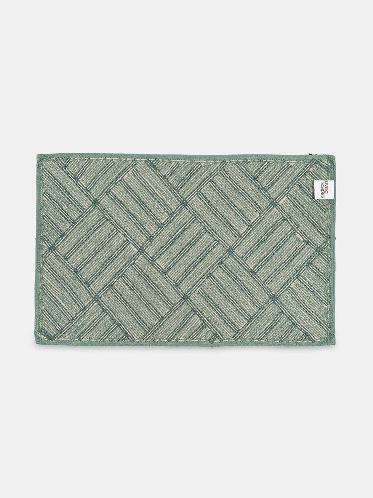 Living Scapes by Pantaloons Forest Green Tufted Bath Mat