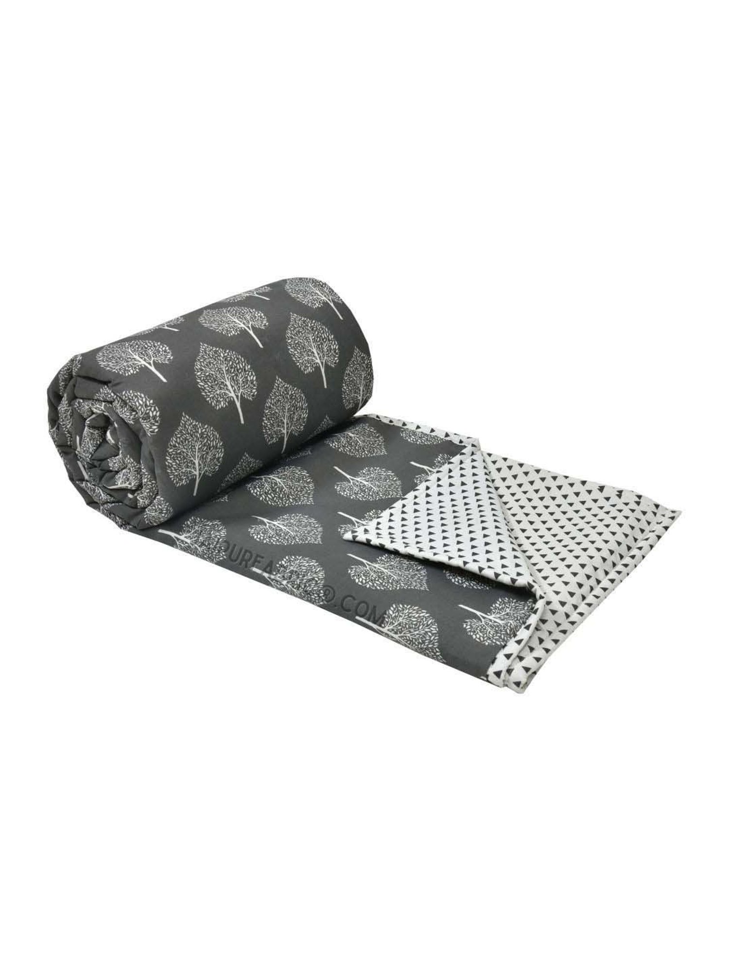 JaipurFabric Grey Mulmul Cotton 150 GSM Reversible Ac Dohar