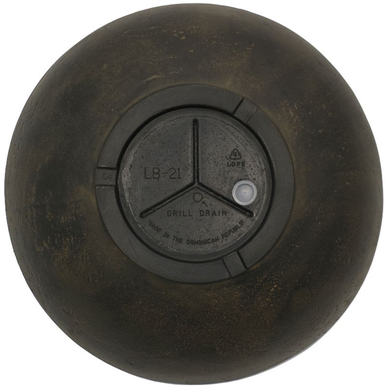 Sunnydaze Indoor/Outdoor Patio, Garden, or Porch Weather-Resistant Double-Walled Percival Flower Pot Planter - 21" - Sable Finish - 2pk