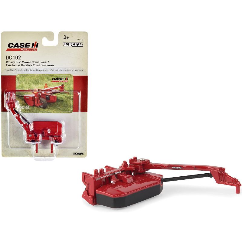 Case IH DC102 Rotary Disc Mower Conditioner Red "Case IH Agriculture" 1/64 Diecast Model by ERTL TOMY