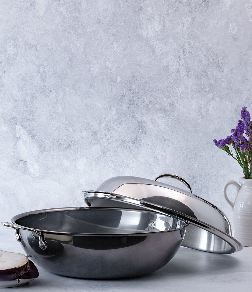 Hestan NanoBond Titanium Stainless Steel Wok, 14#double;