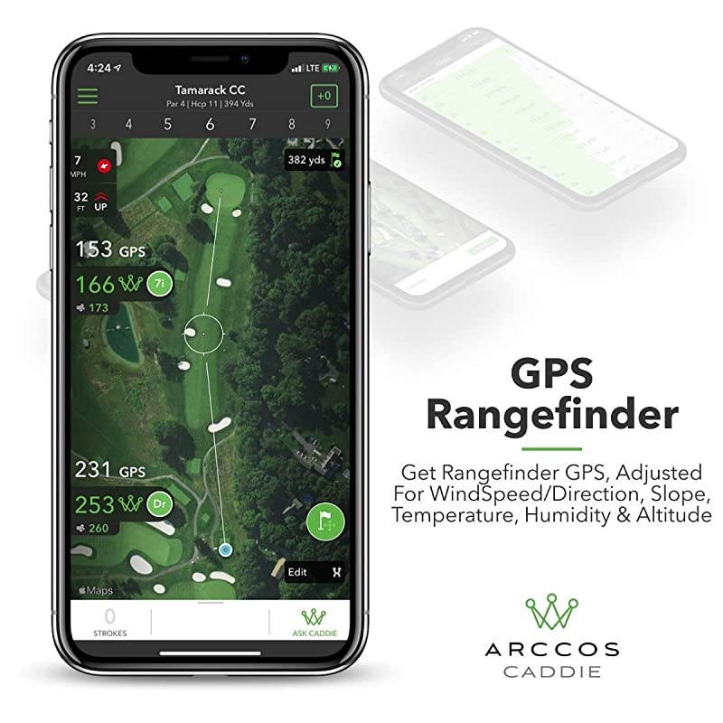 Caddie Smart Sensors Featuring Golf's First-Ever A.I. Powered GPS Rangefinder