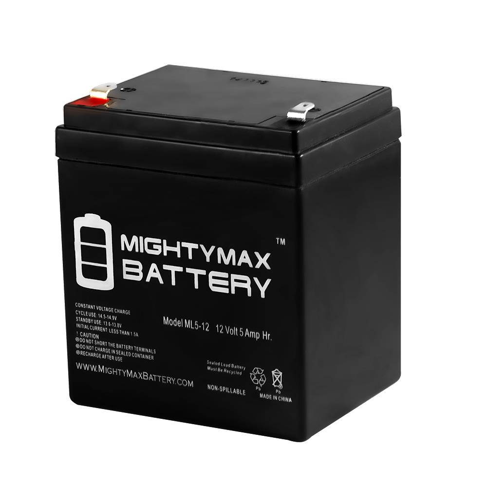 12V 5AH SLA Battery Replacement for EB1250F2, ELB 1250A