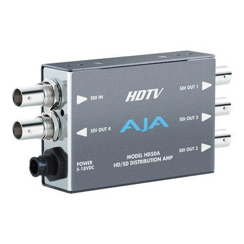 AJA Video Systems - HD5DA - AJA VIDEO 4-way HD5DA Distribution Amplifier - 270MHz