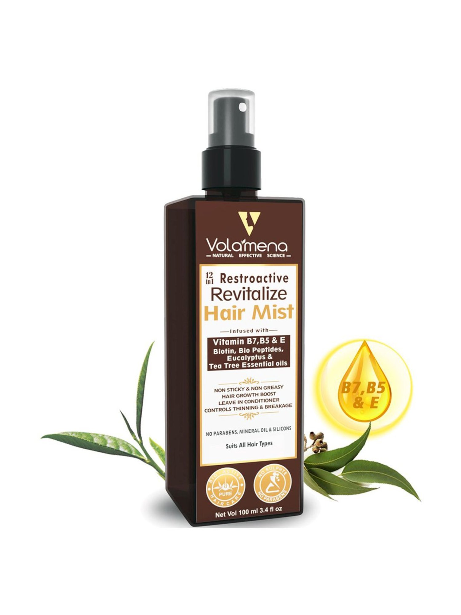 Volamena 12 In 1 Restroactive Hair Revitalizer Mist - 100 ml