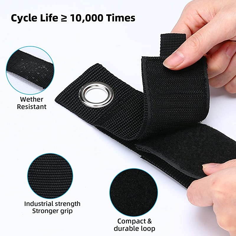 12 Pack Heavy Duty Extension Cord Holder Organizer Hook and Loop Cable Straps for Garage Organization Cord Wraps for HomeRVWorkshop Tool Storage Fit with Garage Hook and Pool Hose Hanger