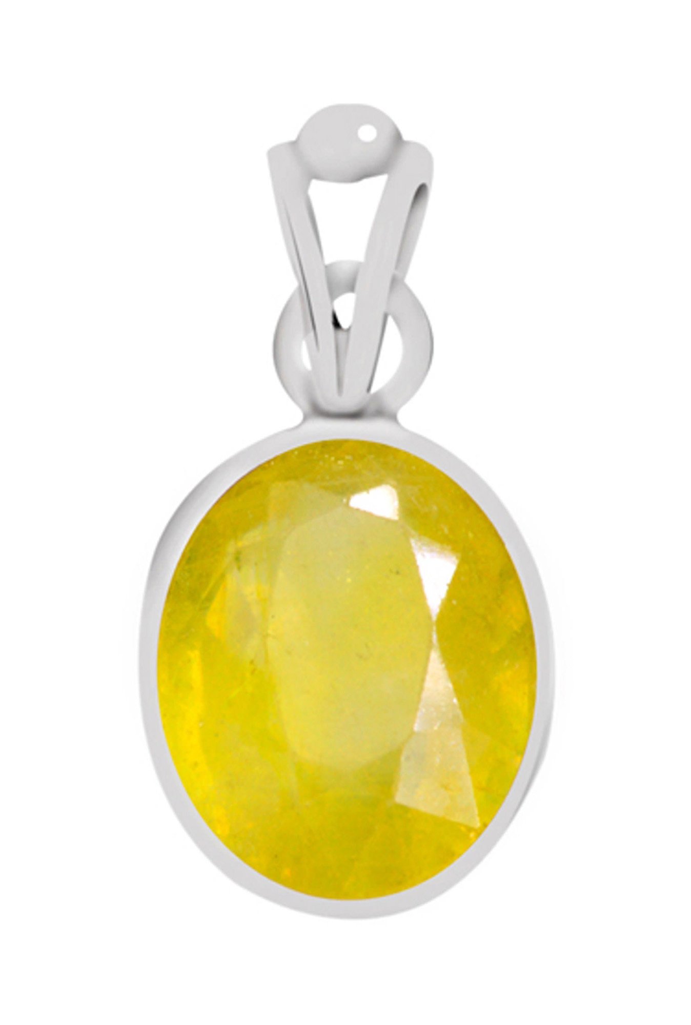 Clara Yellow Sapphire Pukhraj 3cts/3.25ratti Pendant