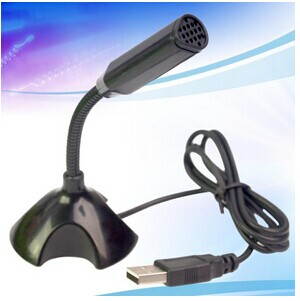 Tekit New USB Mini Professional recording Microphone for PC laptop desktop MAC, USB Mini microphone(black)