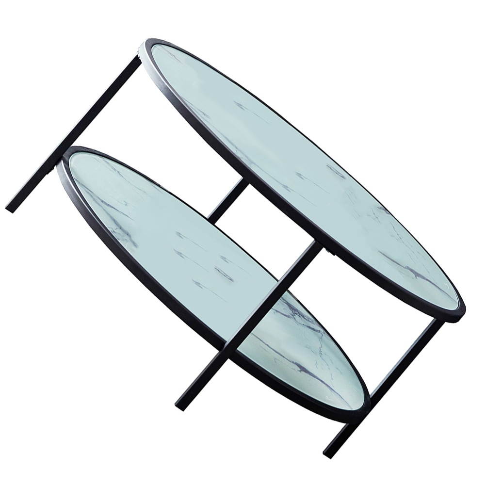 1pc Modern Design Glass Coffee Table Practical Living Room Coffee Table