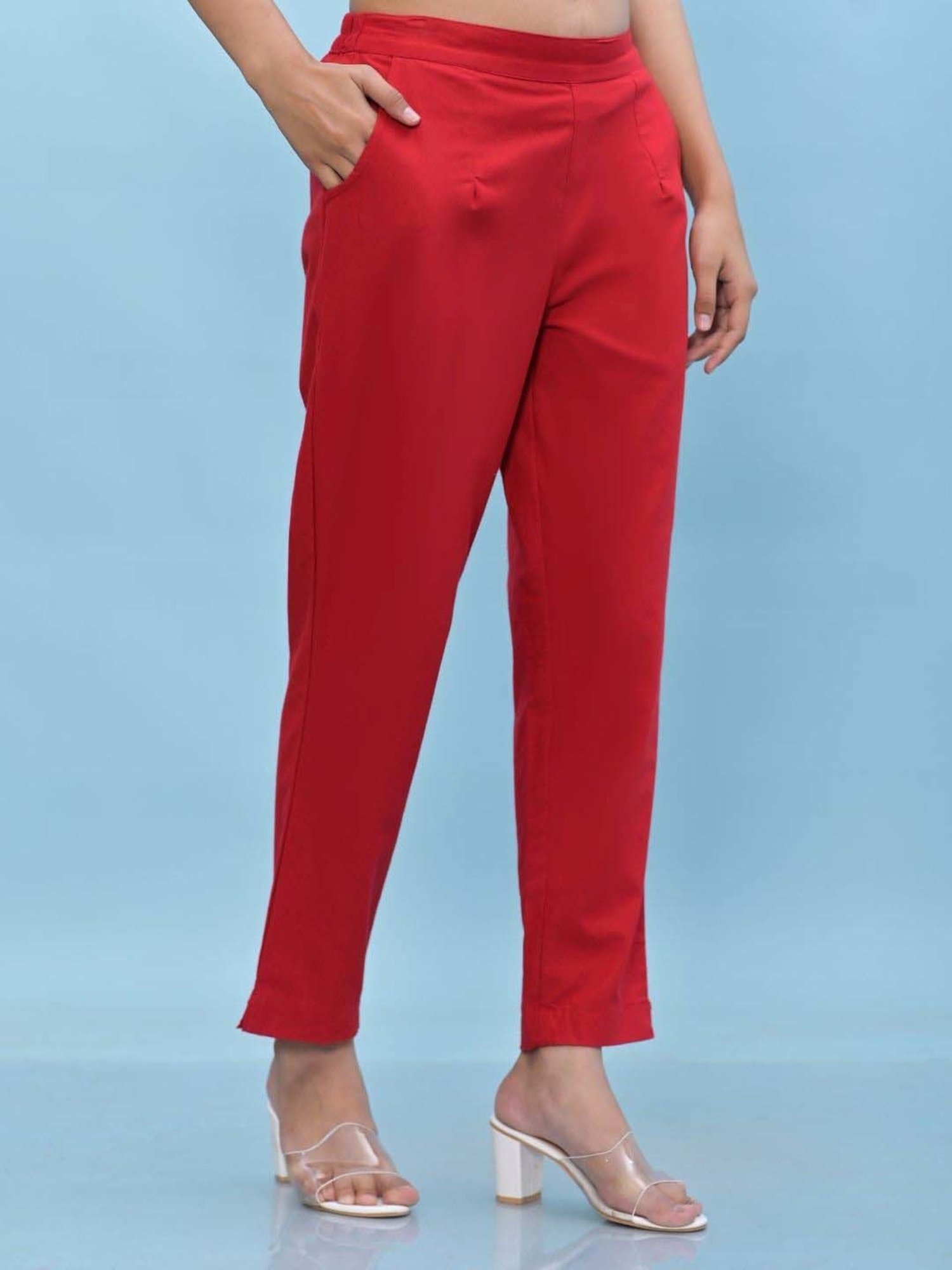 Juniper Red Cotton Pants