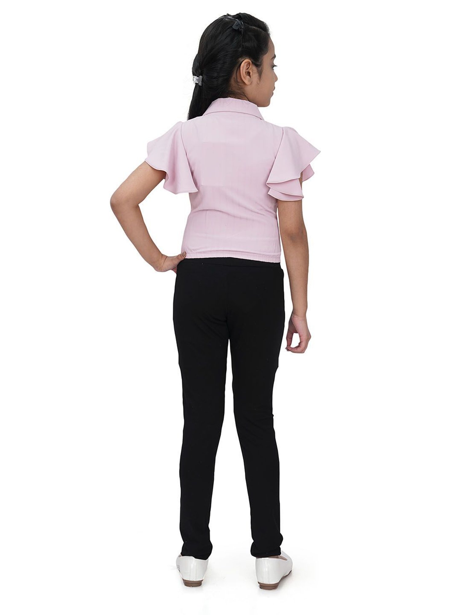 Tiny Girl Light Pink Solid Shirt