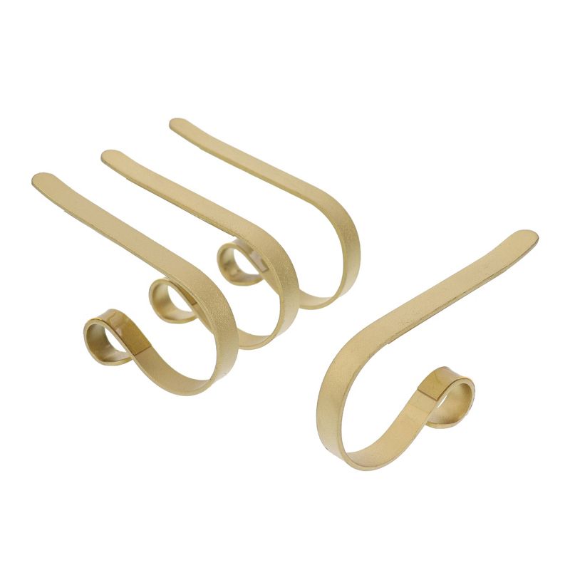 4pk Mantel Clips Stocking Holder Gold - Original MantleClip
