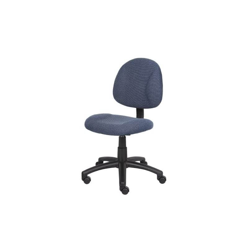 Perfect Posture Delux Fabric Task Chair without Arms in Blue