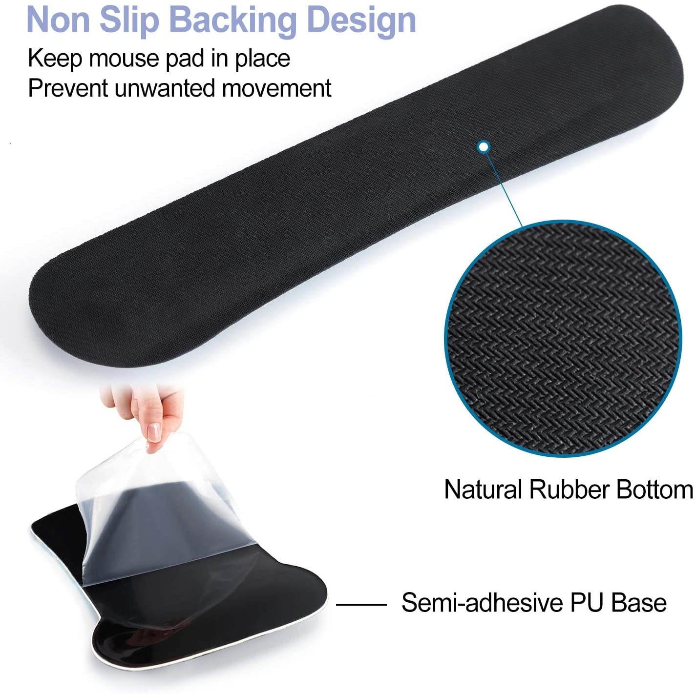 Keyboard Wrist Rest Mouse Pad Support, ToLuLu Gel Ergonomic Mouse Pads for Computer Laptop PC, Comfortable Durable Mousepad Keyboard Wrist Rests for Easy Typing Pain Relief, Romantic Starry Night Sky