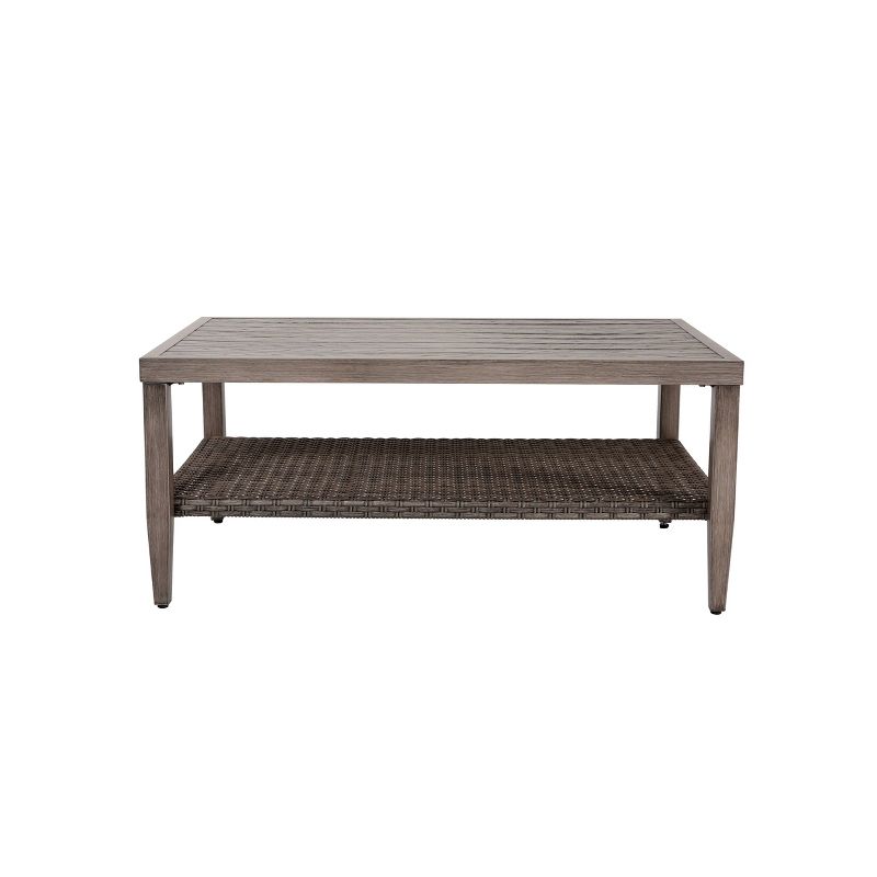 4pc Wicker Patio Seating Set With Cushions Dark Gray - Nuu Garden