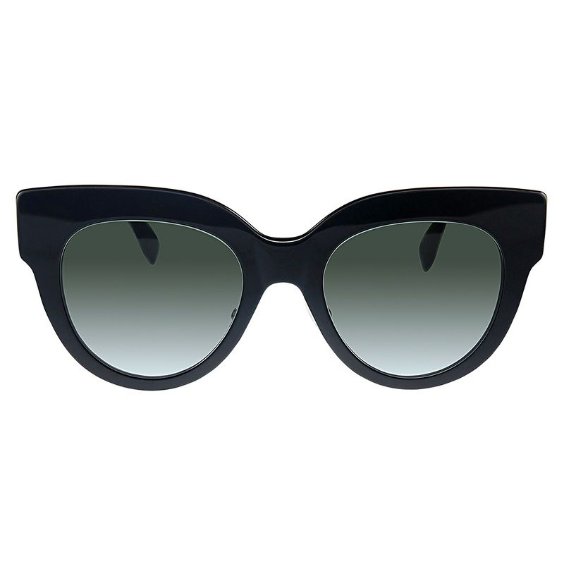 Fendi FF 0360GS 807 9O Womens Oval Sunglasses Black 51mm