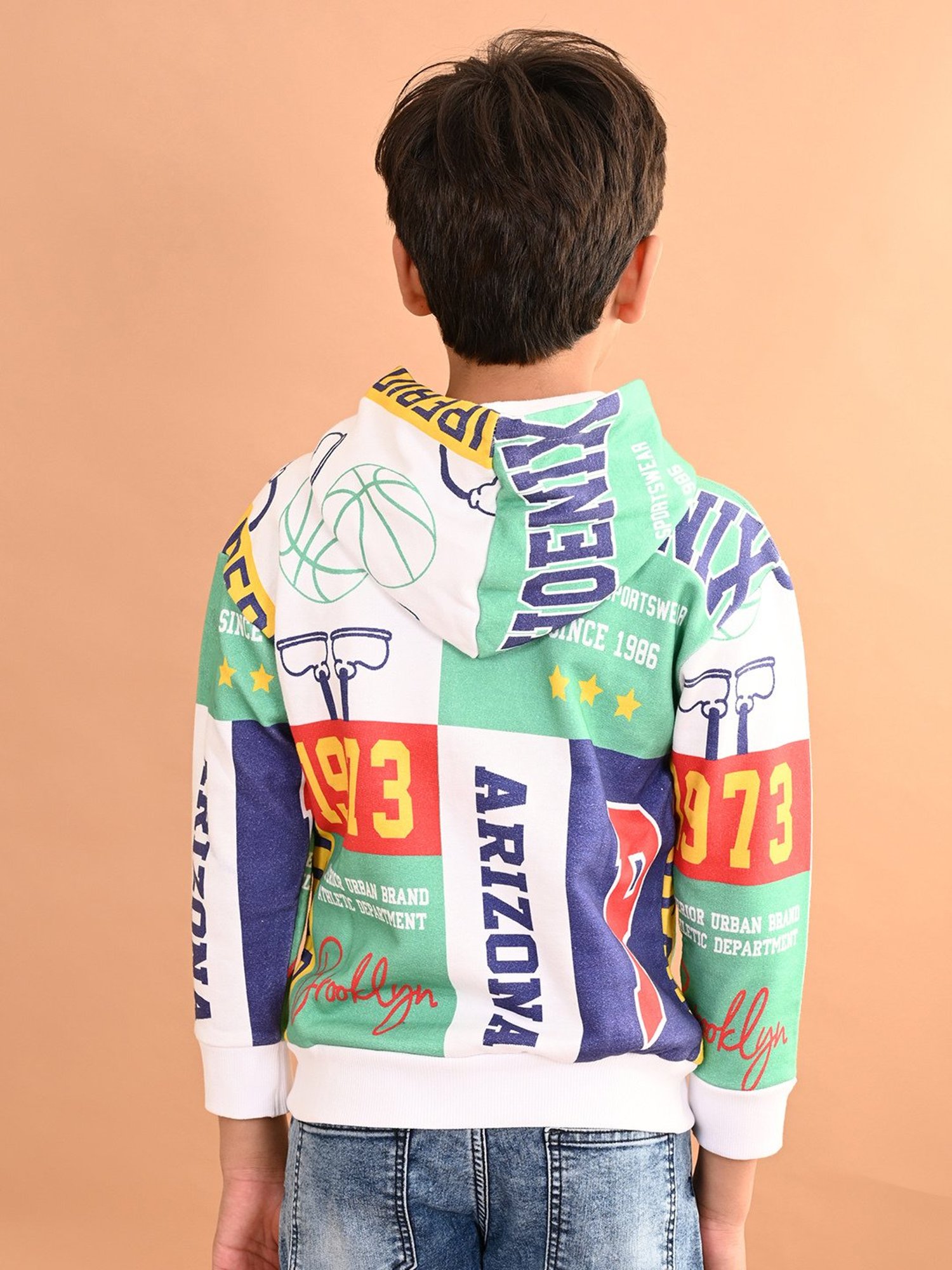 LilPicks Kids Multicolor Printed Full Sleeves Sweatshirt