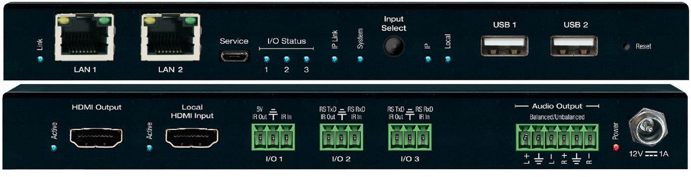 Key Digital KD-IP1022DEC 4K UHD AV over IP Decoder with Independent Video/Audio/KVM/USB Routing and Video Wall Processing