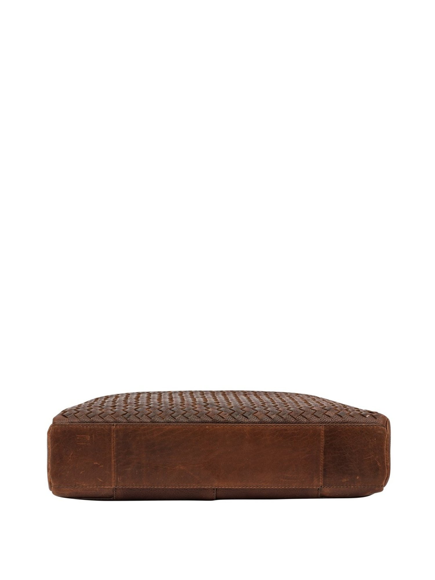 Eske Brooks Tan Leather Medium Laptop Messenger Bag