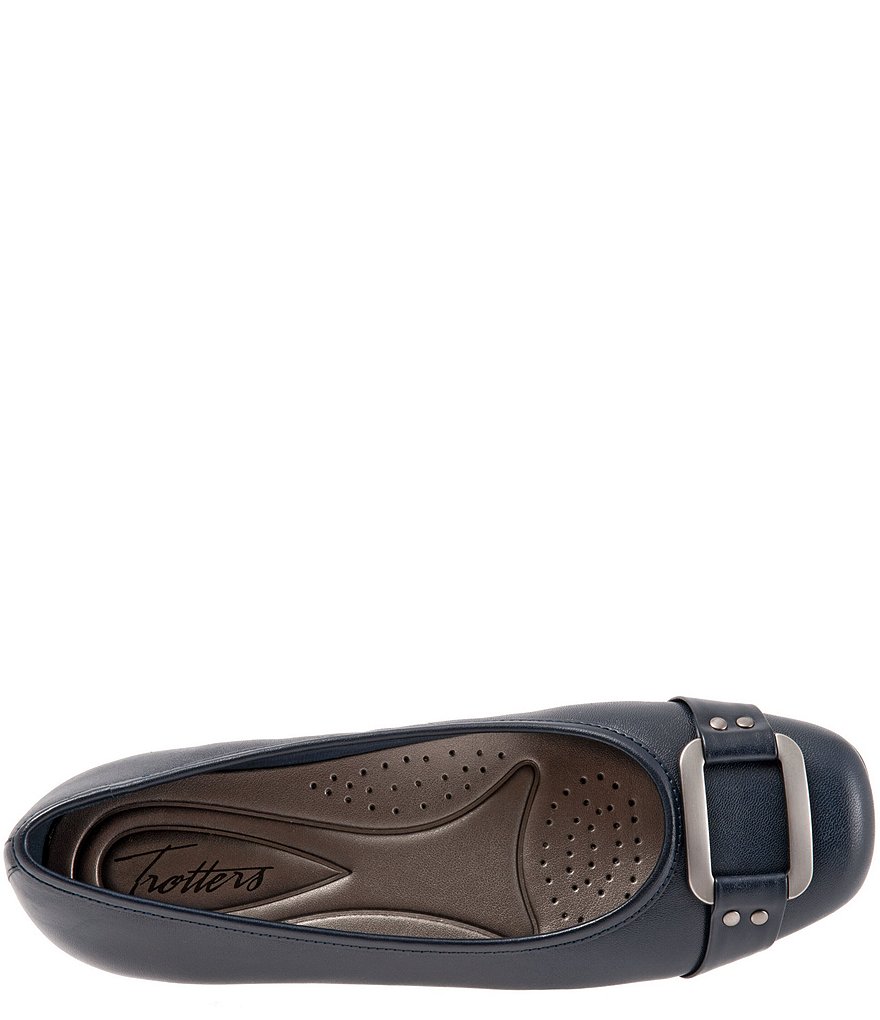 Trotters Sizzle Metal Ornament Buckle Flats