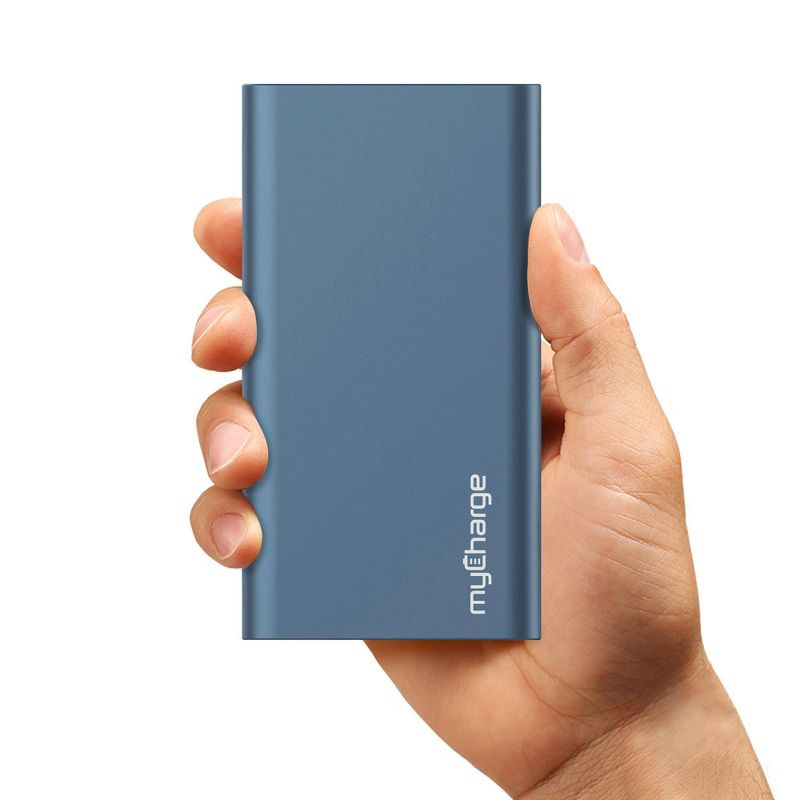 myCharge Razor Xtra Turbo 12000mAh/18W Dual USB-C & USB-A Port Portable Charger- Blue