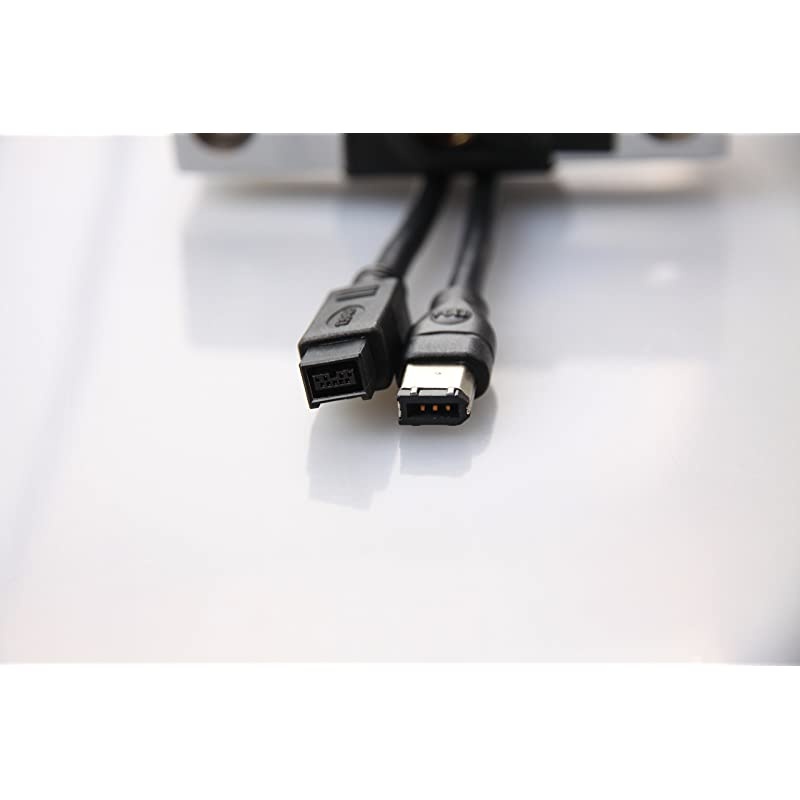 Premium Firewire Cable 800IEEE1394B 6Ft 18M Balck 9 Pin to 6 Pin Male to Male
