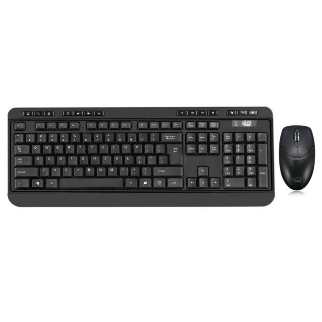 ADESSO WKB-1320CB ANTIMICROBIAL WIRELESS DESKETOP KEYBOARD & MOUSE COMBO
