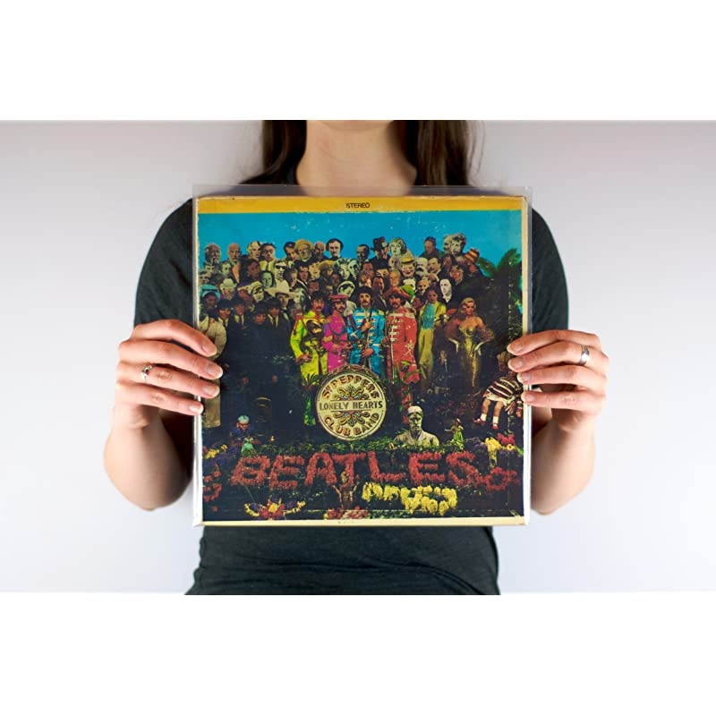 100 Vinyl Record Sleeves | 1275 x 1275 | 3 Mil Clear Album Sleeves | Fits 12 Inch Single Double and Gatefold LPs | Protect Your Record Collection