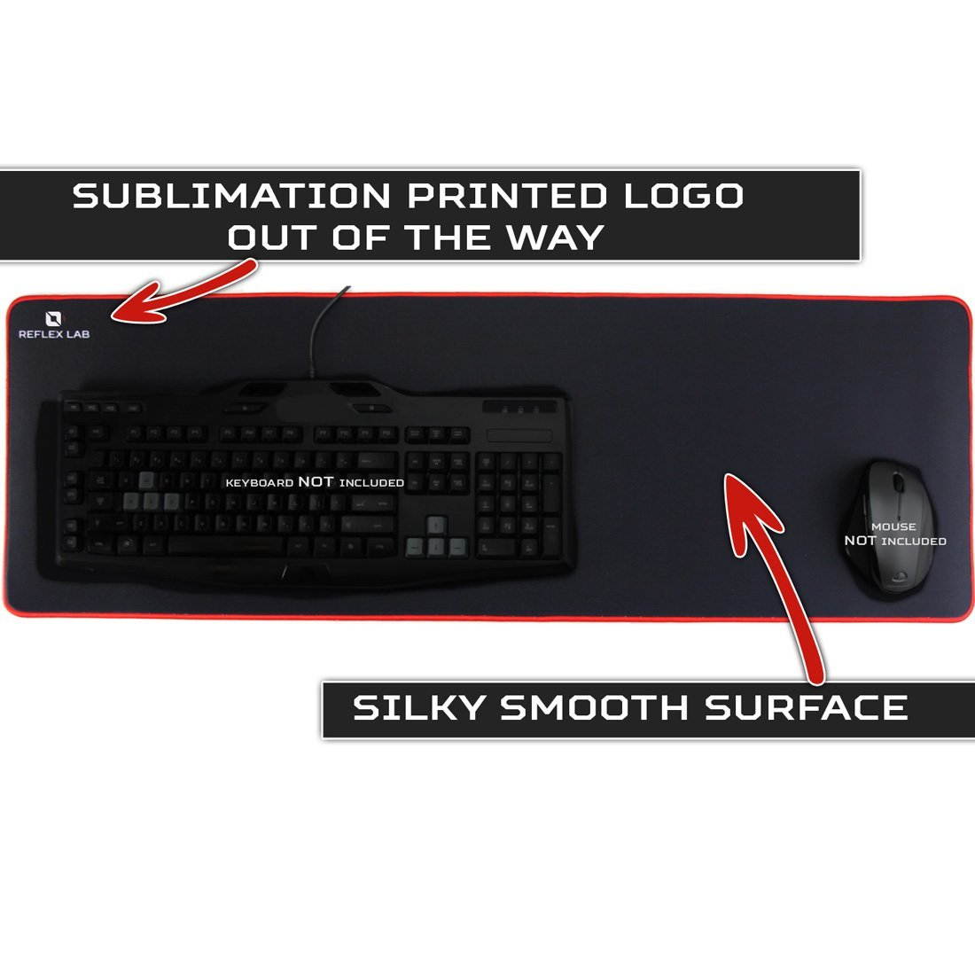 Mouse pad mat,Large Extended Gaming Mouse Pad Mat XXL, Stitched Edges, Waterproof, Ultra Thick 5mm, Wide & Long Mousepad 36&rdquo;x12&rdquo;x.20" fit your mouse, keyboard, and other desk item