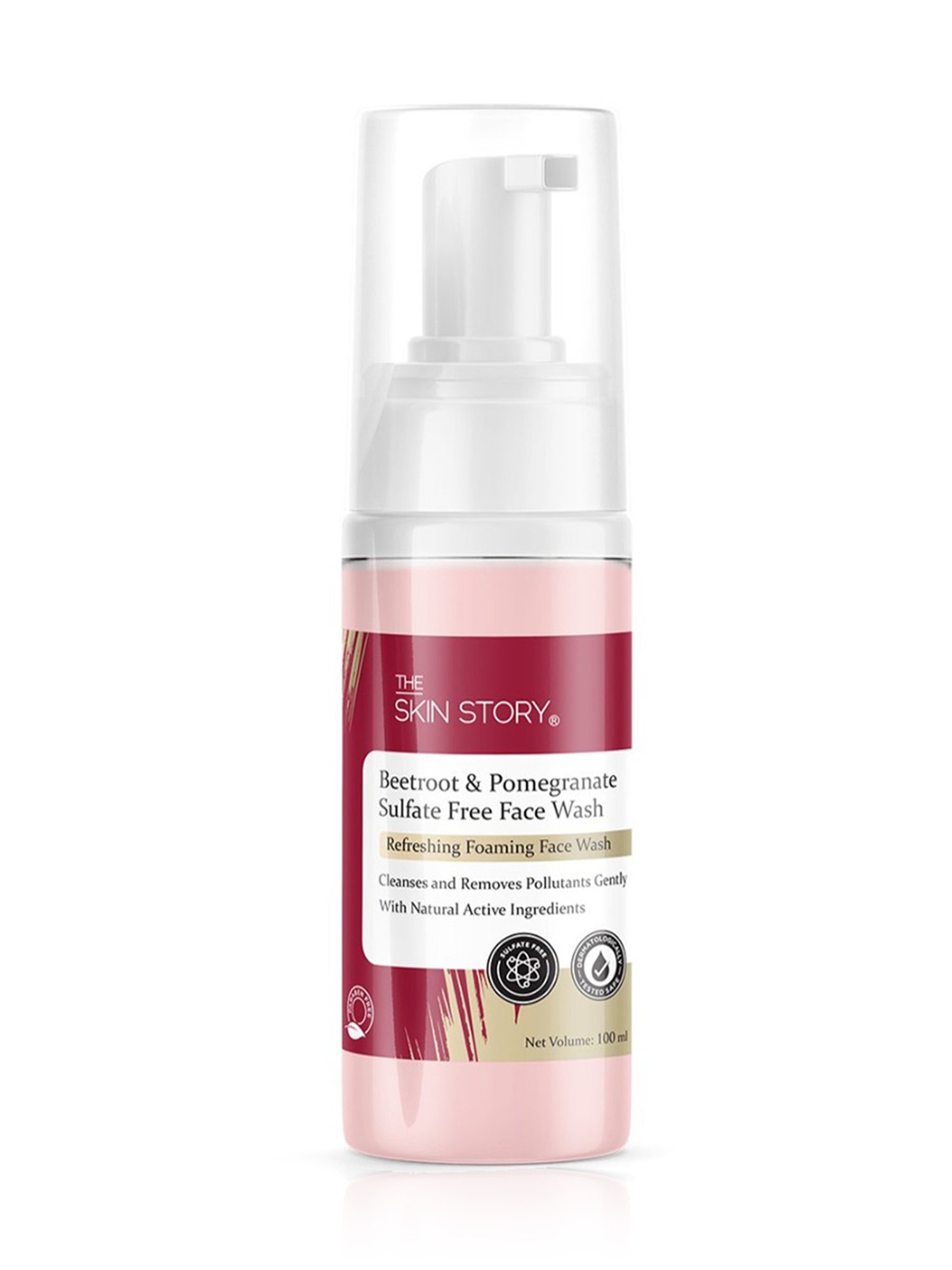 The Skin Story Beetroot & Pomegranate Sulfate Free Refreshing Foaming Face Wash - 100 ml