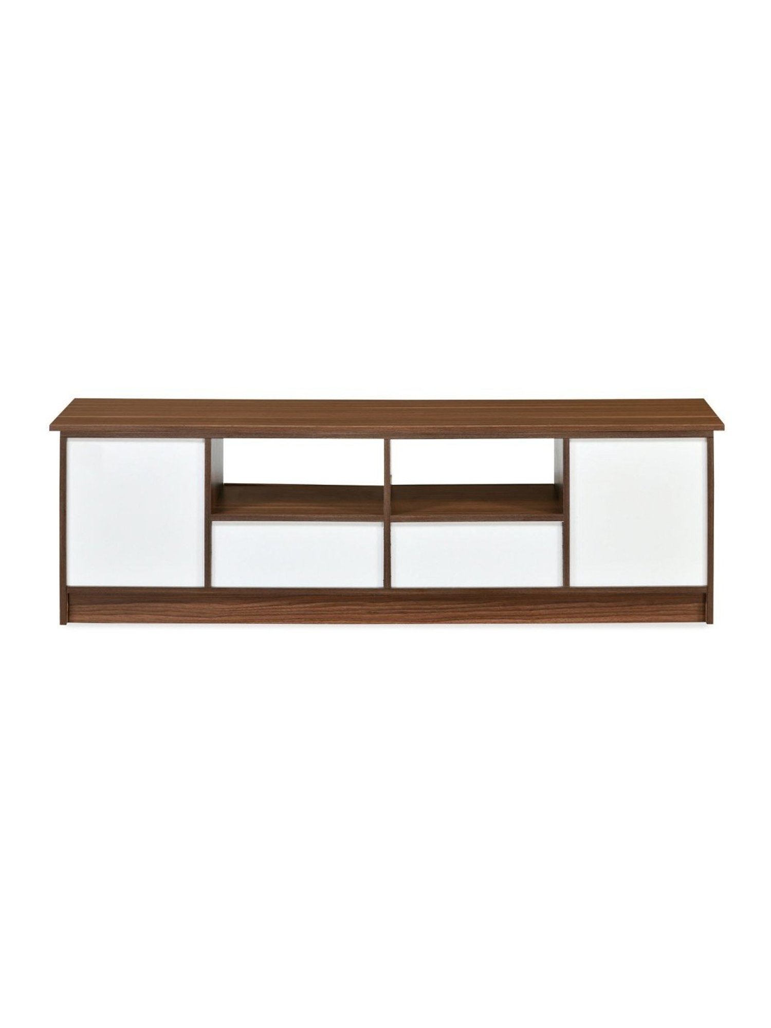 Nilkamal Cora White Engineered Wood TV Entertainment Unit with 2 Shelves
