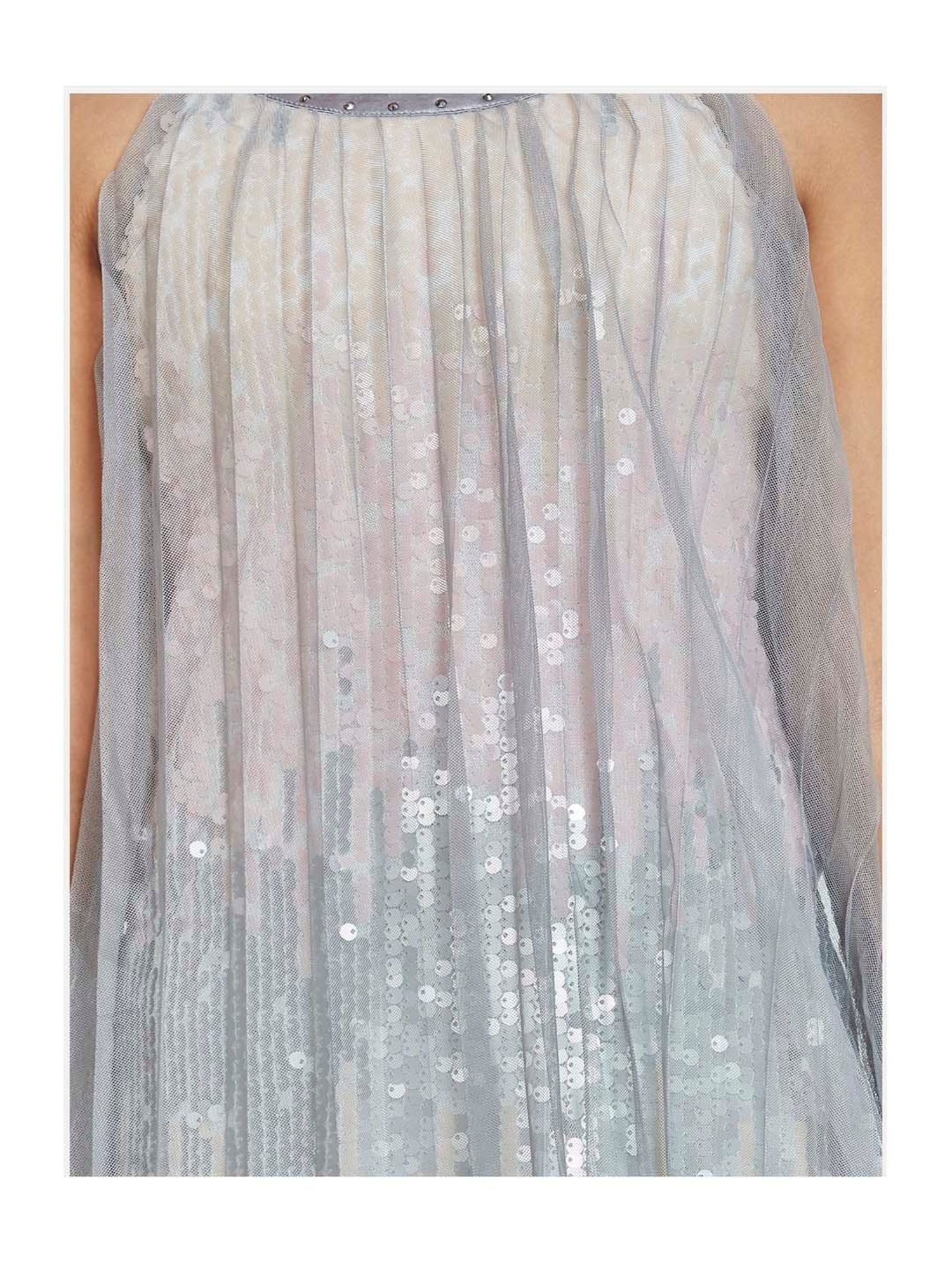 Peppermint Kids Grey Sequence Dress