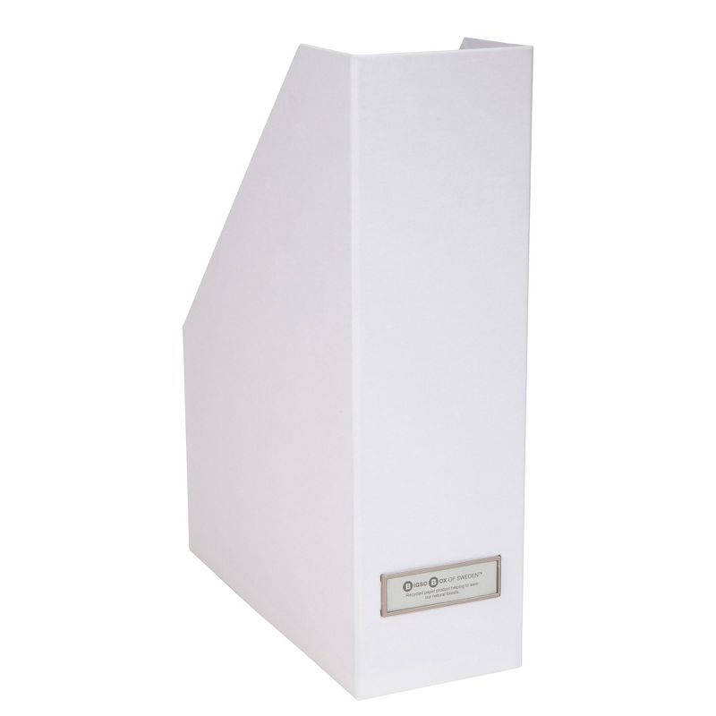 Set of 3 Viktoria Magazine File White - Bigso Box of Sweden