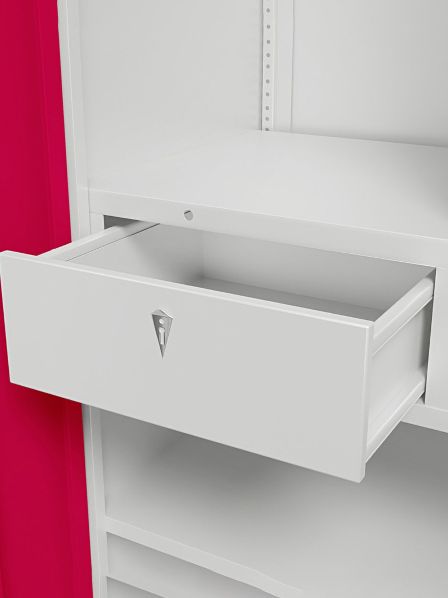 Home Basics 5 Dual Hook Chrome Plated Steel Over the Door Hanging Rack