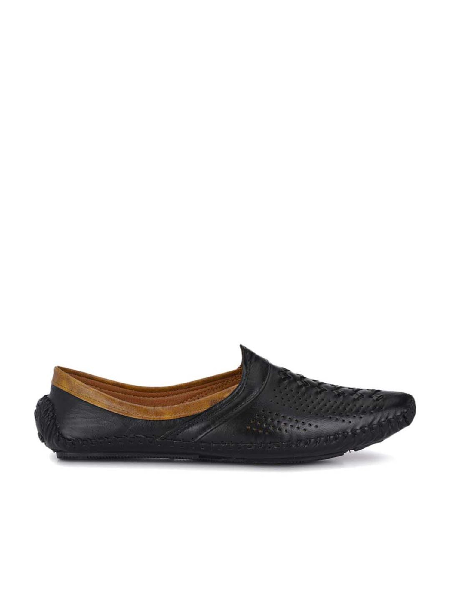 Walkstyle by El Paso Men's Black Casual Slip-Ons