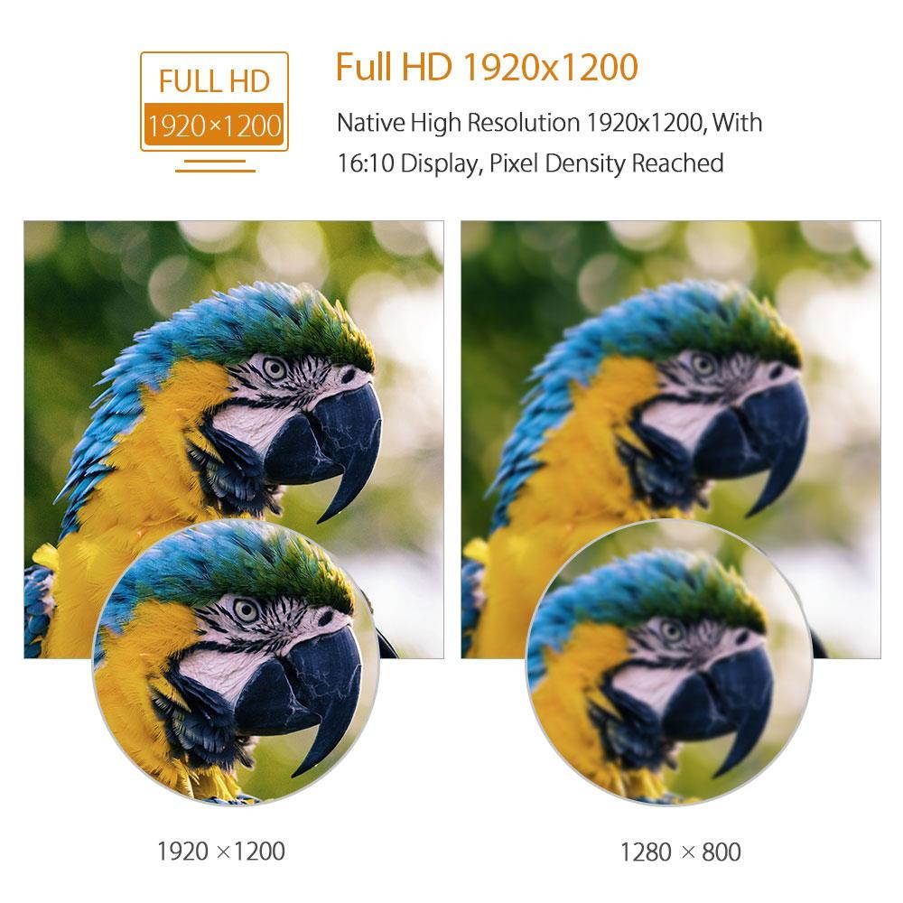 Eyoyo 10inch HDMI IPS Monitor 1920x1200 IPS-LCD Screen Display with BNC/VGA/AV Output,For CCTV DVD PC Laptop DVR CCD Camera,Built-in Loudspeakers